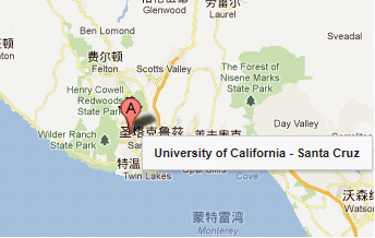 加州大学圣克鲁兹分校的地理位置